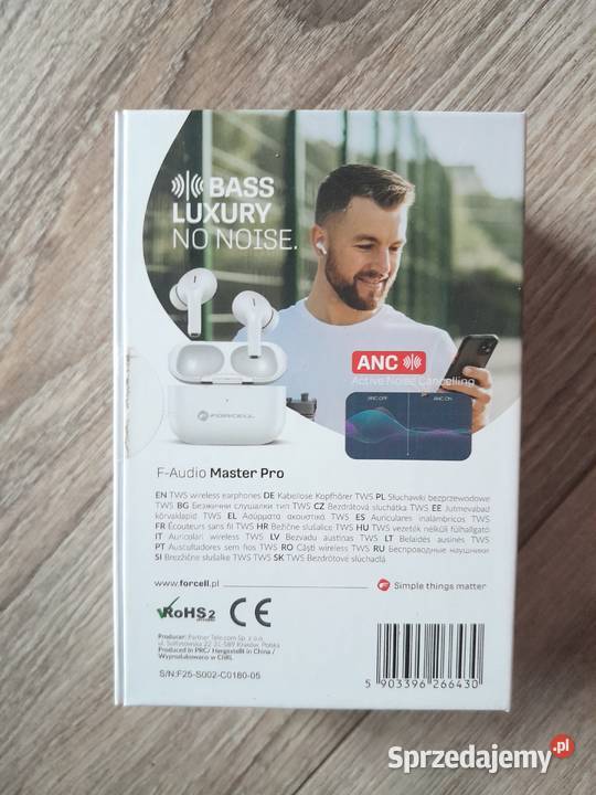 Słuchawki bezprzewodowe douszne Forcell FAudio