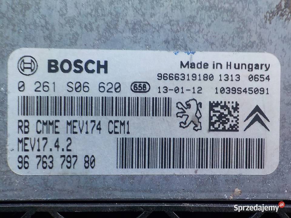 CITROEN DS4 16 VTI 13r HB 5D sterownik komputer Suków