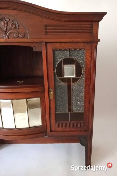 Kredens Regał Antyk Rzeźbiony Antyki, Sztuka, Kolekcje Tarnów