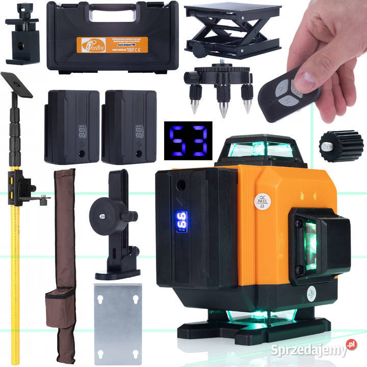 Poziomica Laserowa 16 Linii ROT16L Z Tyczką 285 małopolskie Ludźmierz