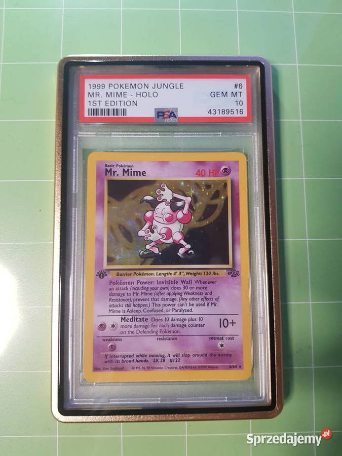 Pokemon Karta Mr Mime 664 PSA Rzadka mazowieckie Warszawa sprzedam