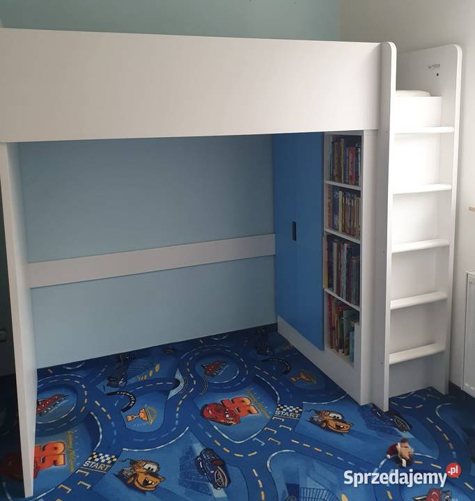 Łóżko piętrowe z szafką i materacem Wrocław