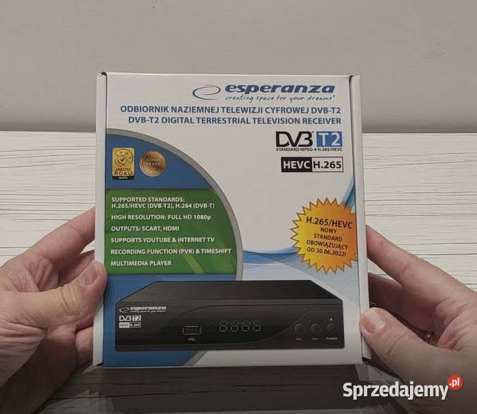 NOWY dekoder DVBT2 H265HEVC InternetTV IPTV Rzeszów