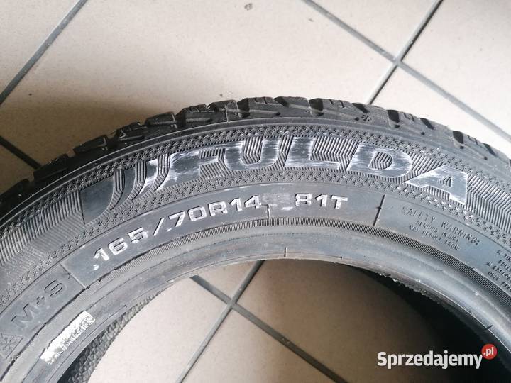 opona zima 1 16570R14 Fulda Kristall Montero łódzkie Piotrków Trybunalski sprzedam