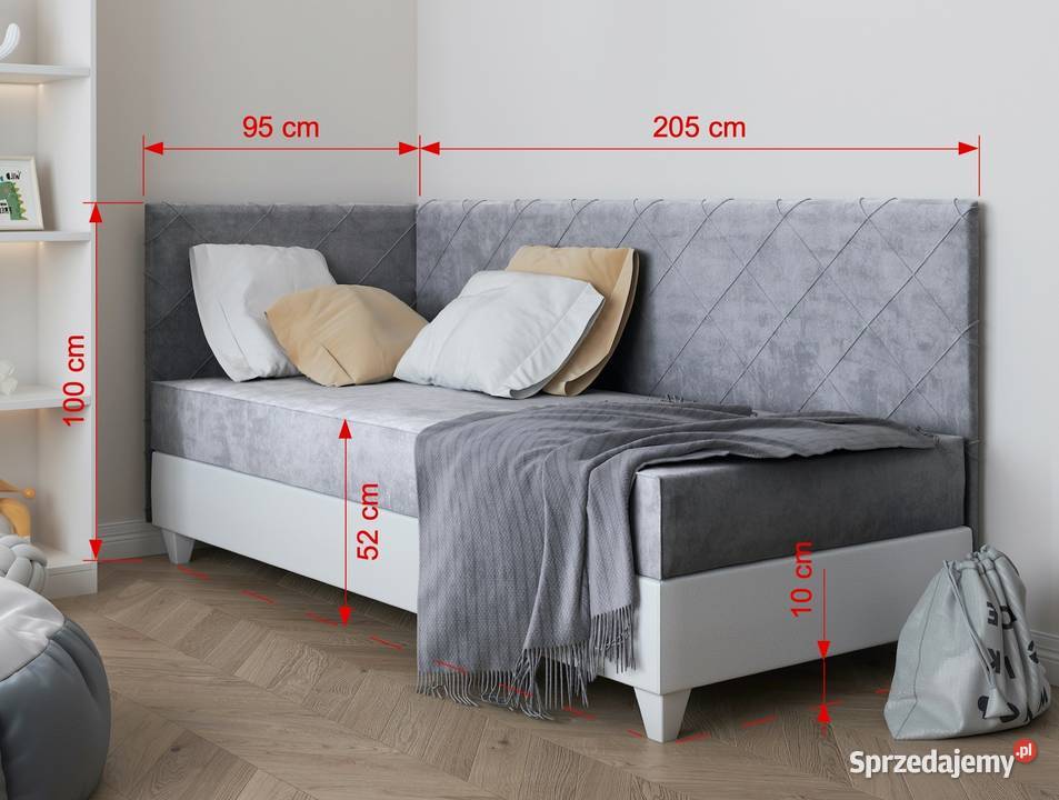 Łóżko LAGOS III tapczan młodzieżowy MEBLOBED
