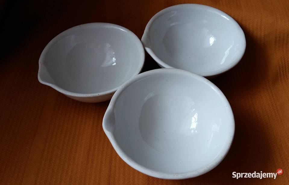 Naczynie laboratoryjne parownica porcelanowa 3 łódzkie Łódź sprzedam