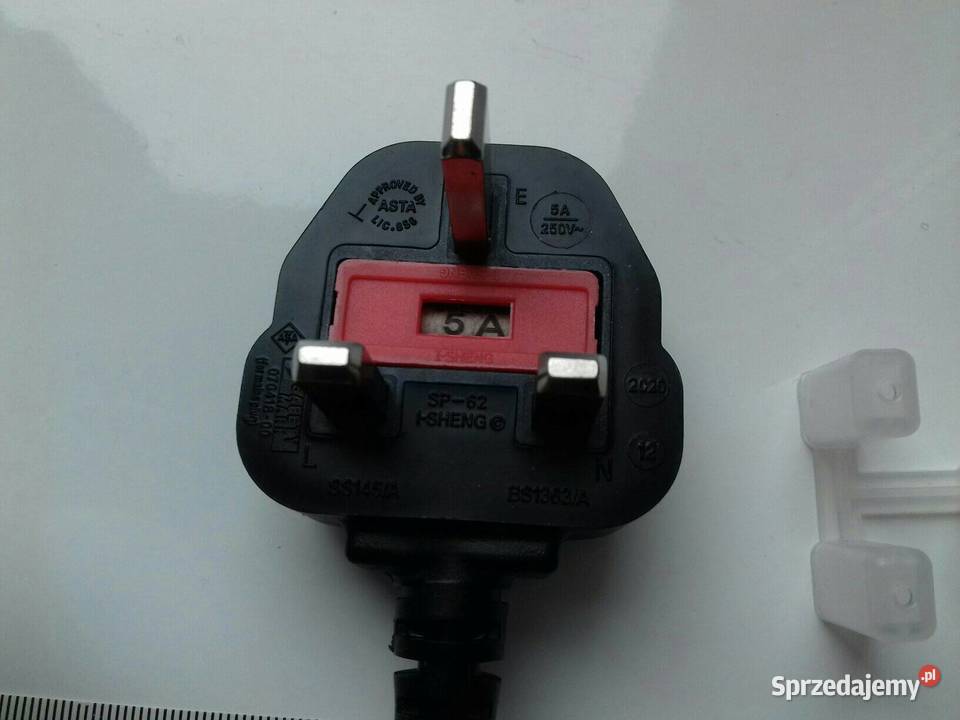 Angielski kabel zasilania 230V 18m 5A zasilacza kujawsko-pomorskie sprzedam