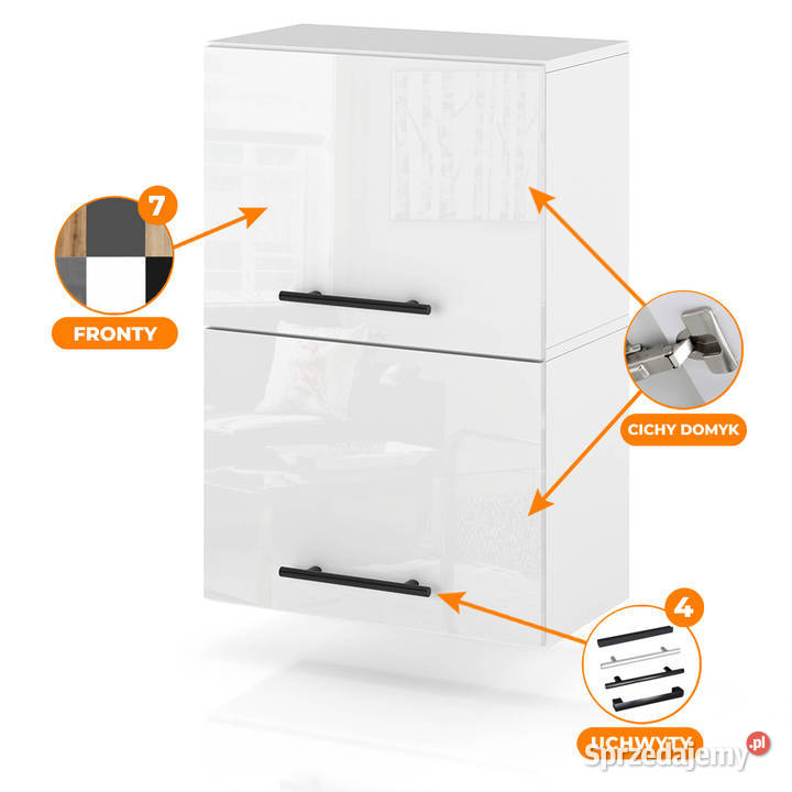 Szafka Kuchenna Wisząca Klapowa Modułowa 45 32cm Elbląg
