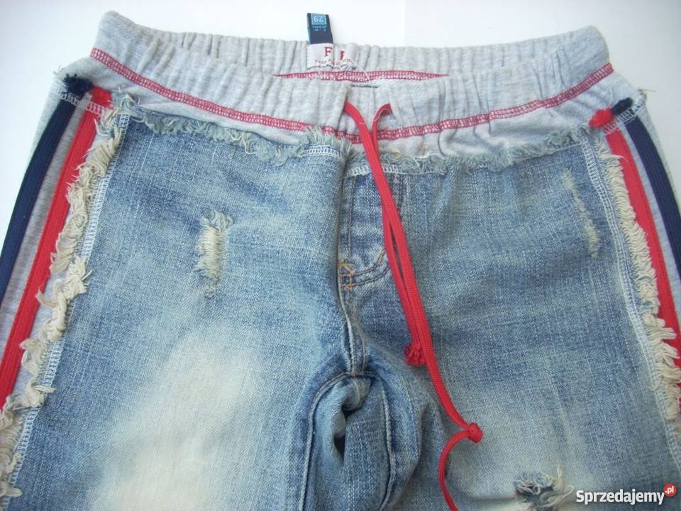 FP Spodnie Dżinsy z Dziurami Lampasy 29 S Nowy Sącz