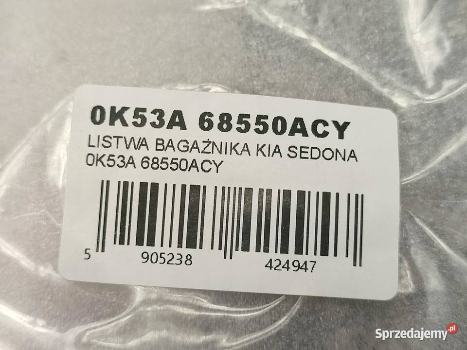 LISTWA BAGAŻNIKA KIA CARNIVAL AT 20022005 lubelskie sprzedam