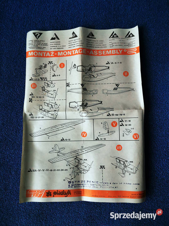Model samolotu RWD5 bis do sklejania skala 172 z