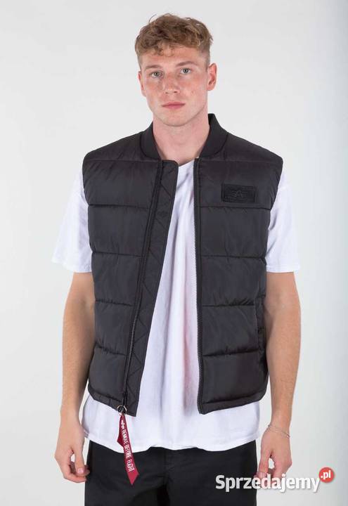 ALPHA INDUSTRIES BEZRĘKAWNIK PUFFER LW CZARNY Rozmiar L Odzież codzienna Warszawa