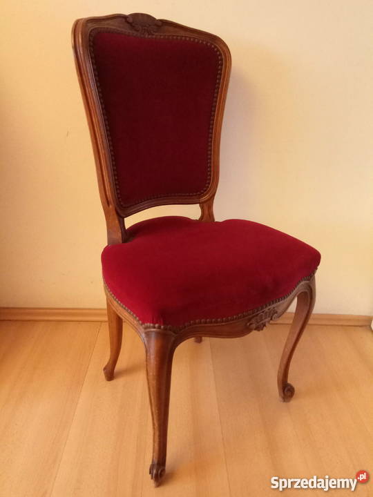 Stylowe krzesła 6 sztuk ludwik Żyrardów