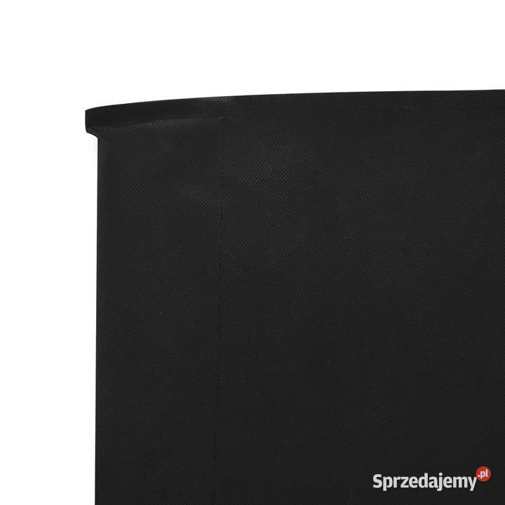 Parawan 6skrzydłowy z tkaniny 800 x 80 czarny Warszawa