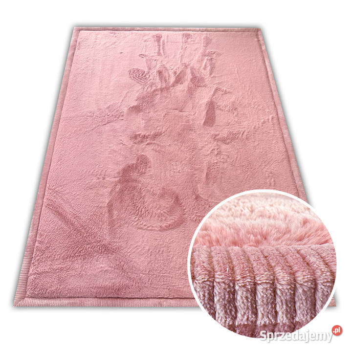 GRUBY DYWAN PUFFY SOFT 80X150 RÓŻOWY MATERAC 1.5m Dywany Lublin