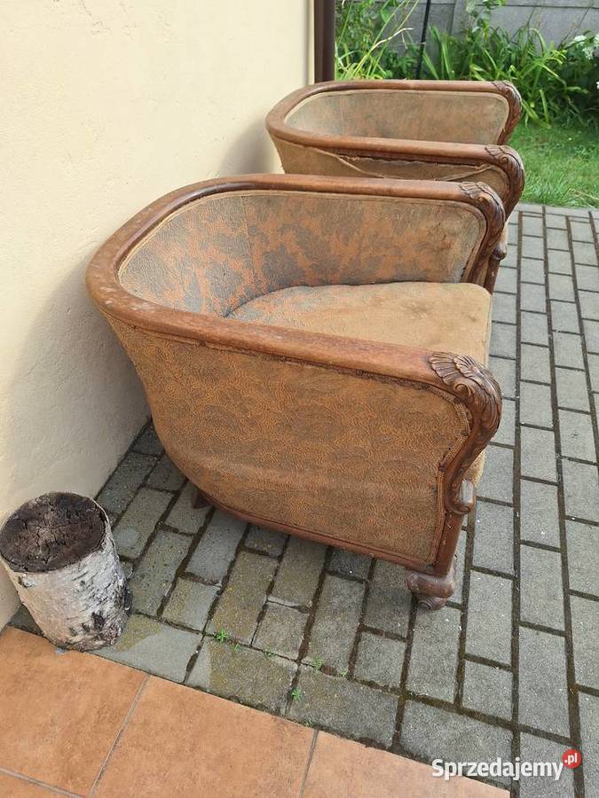 Antyczne fotele klubowe 2 Antyki, Sztuka, Kolekcje Sochocin sprzedam