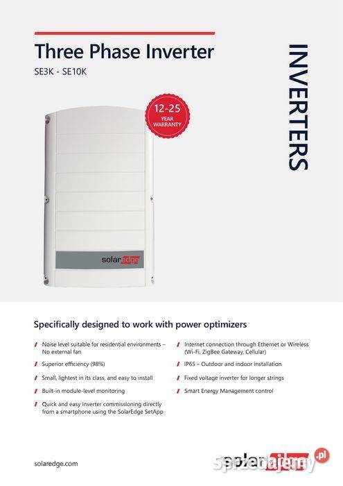Inwerter SOLAREDGE SE9K RW0TEBEN4