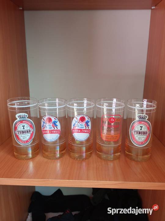 Kufle Birra Żywiec Tuborg PRL podkarpackie Stalowa Wola