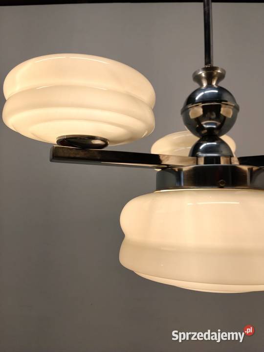 lampa sufitowa wisząca żyrandol art Deco vintage Radomsko