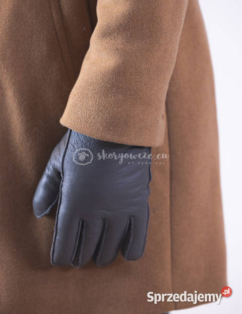Skórzane rękawiczki męskie ze skóry jagnięcej Szaflary