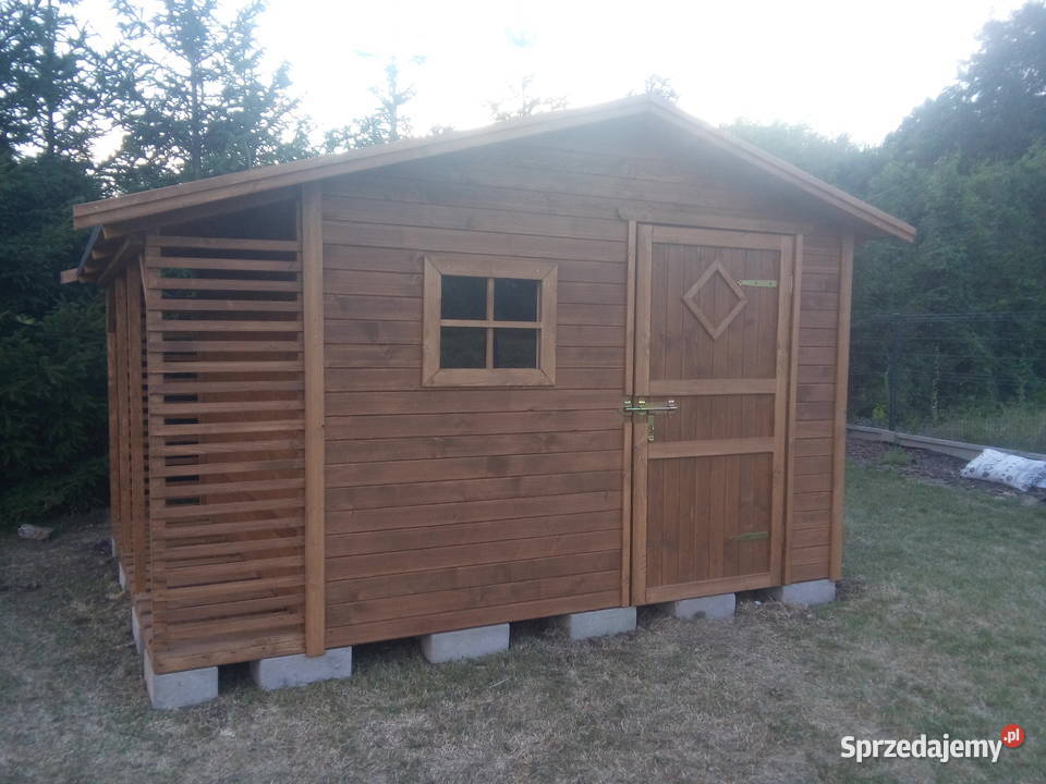 Domek ogrodowy narzędziowy 3x3 z drewutnią 08m zachodniopomorskie Szczecin sprzedam