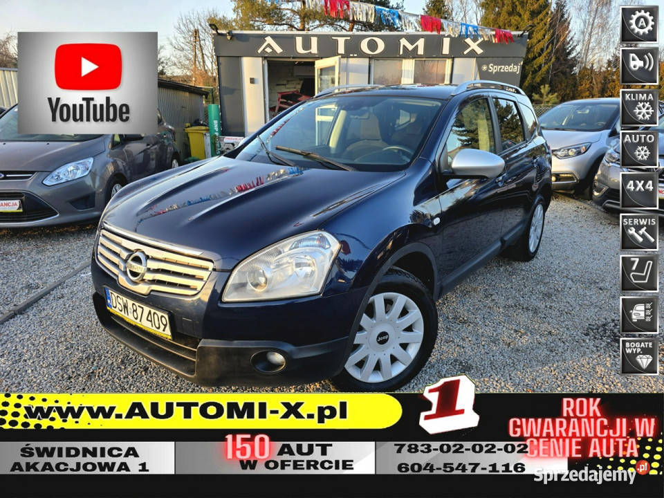 Nissan Qashqai2 SPRZEDANY AUTOMAT 20 ben 4X4 7 ASR (kontrola trakcji) Motoryzacja Świdnica sprzedam