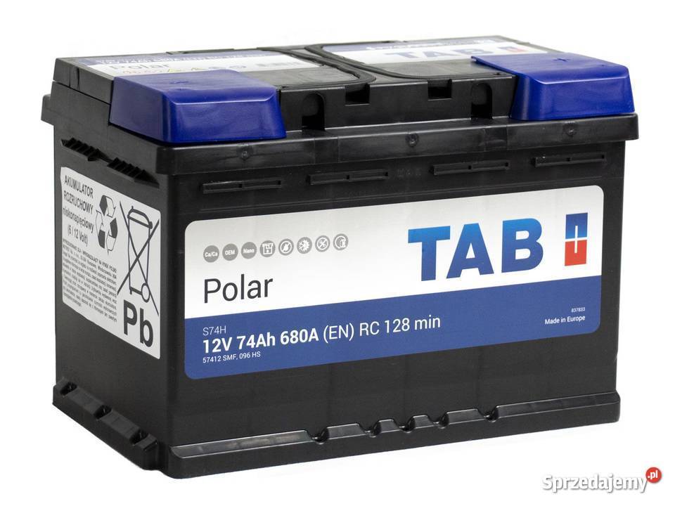 Akumulator TAB POLAR S 74Ah 680A wysoki Radom sprzedam