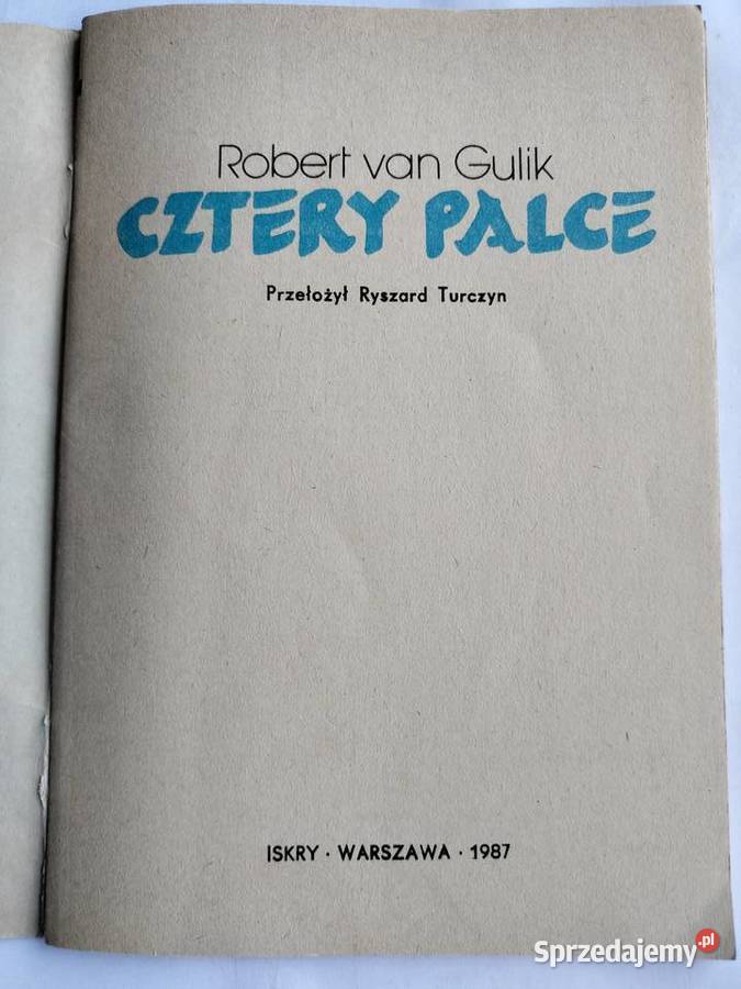 Cztery palce Robert van Gulik Gdynia