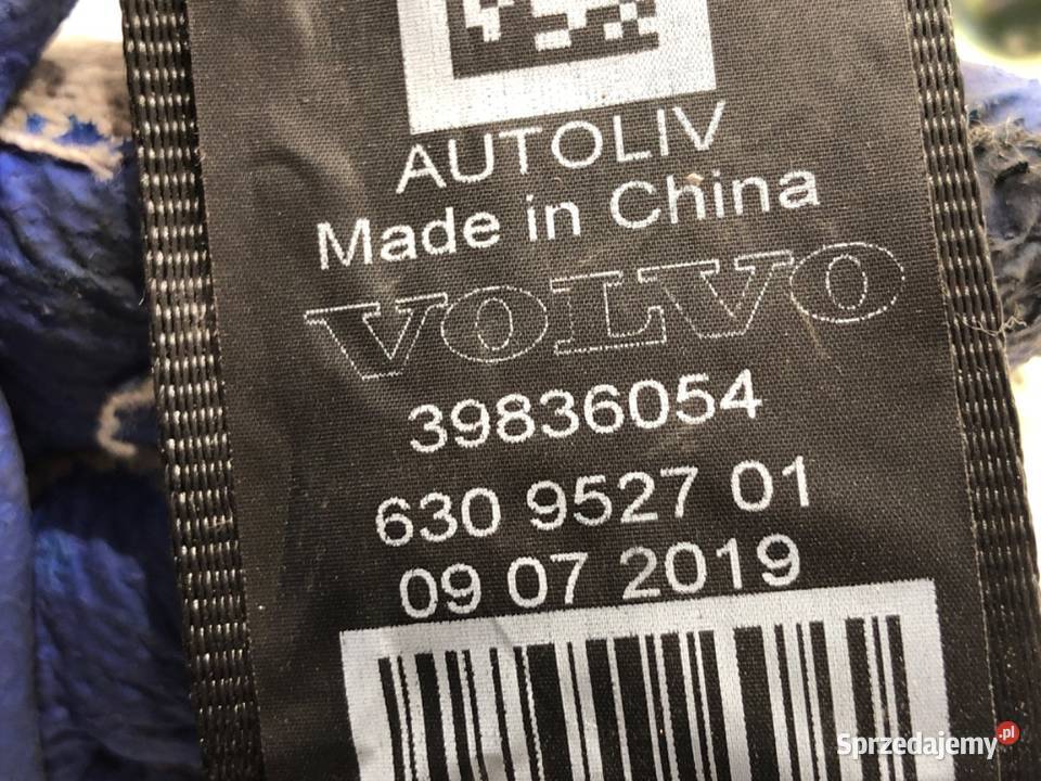 PAS BEZPIECZEŃSTWA TYŁ ŚRODKOWY VOLVO S90 II Motoryzacja