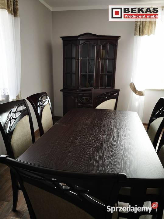 Stylowy Komplet Mebli Stół Krzesła Bekas Orzech Grodzisk Mazowiecki
