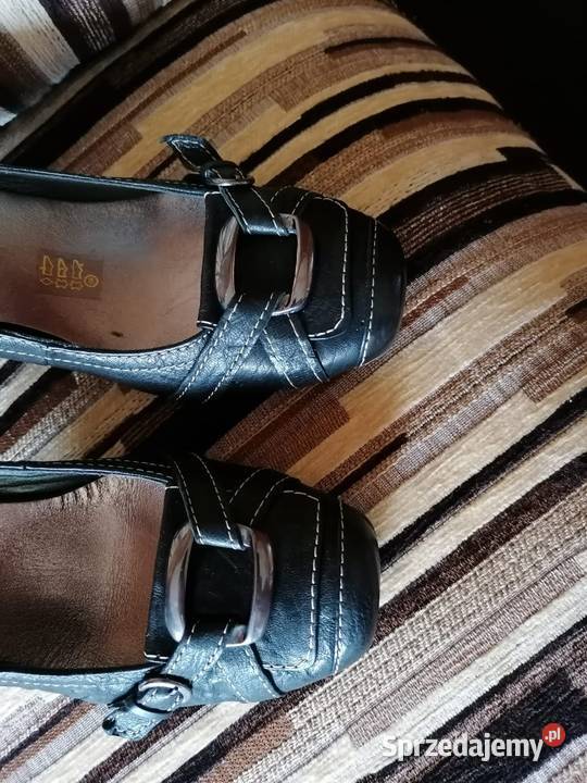 Skórzane szpilki 40 podkarpackie sprzedam