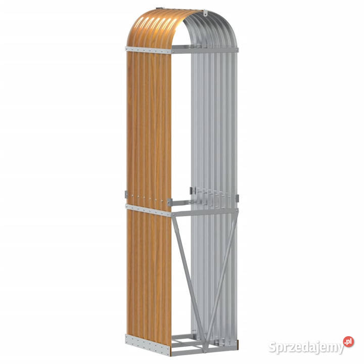 Stojak na drewno jasny brąz 40x45x170 stal mazowieckie Warszawa
