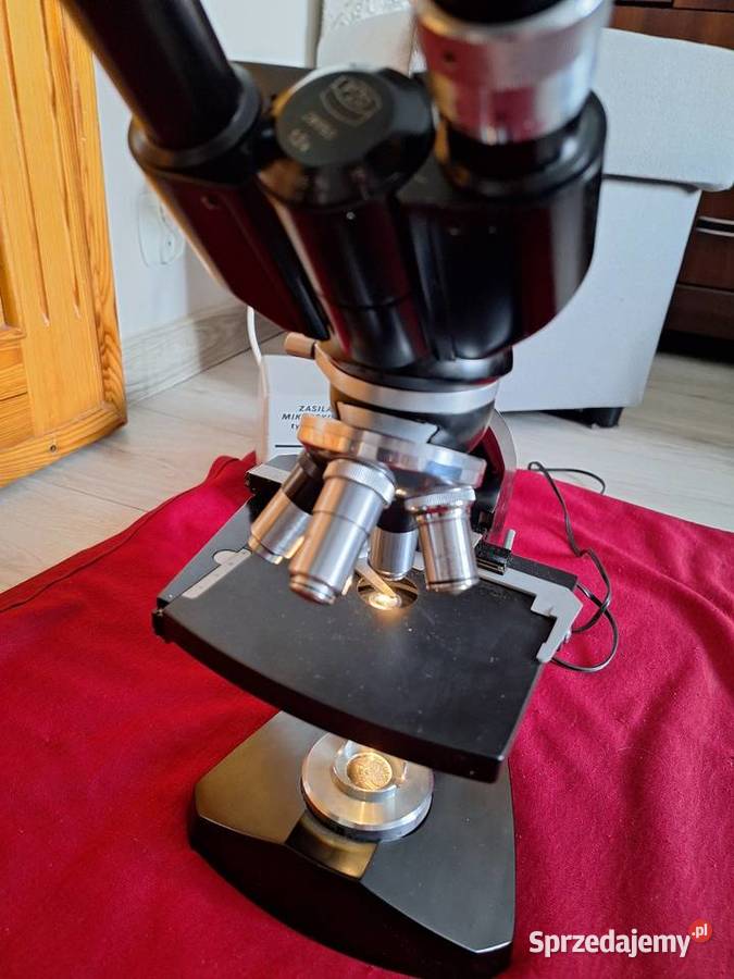 Mikroskop PZO Kompletny sprzedam