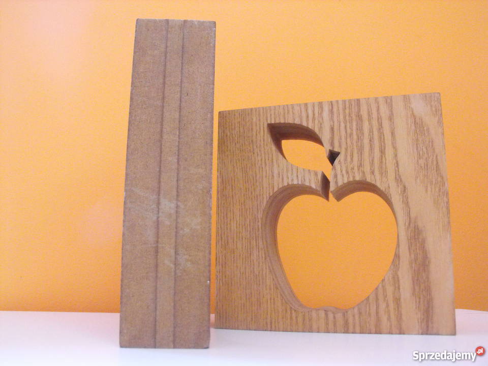 Drewniane ozdoby kuchenne Jabłko Gruszka Wągrowiec