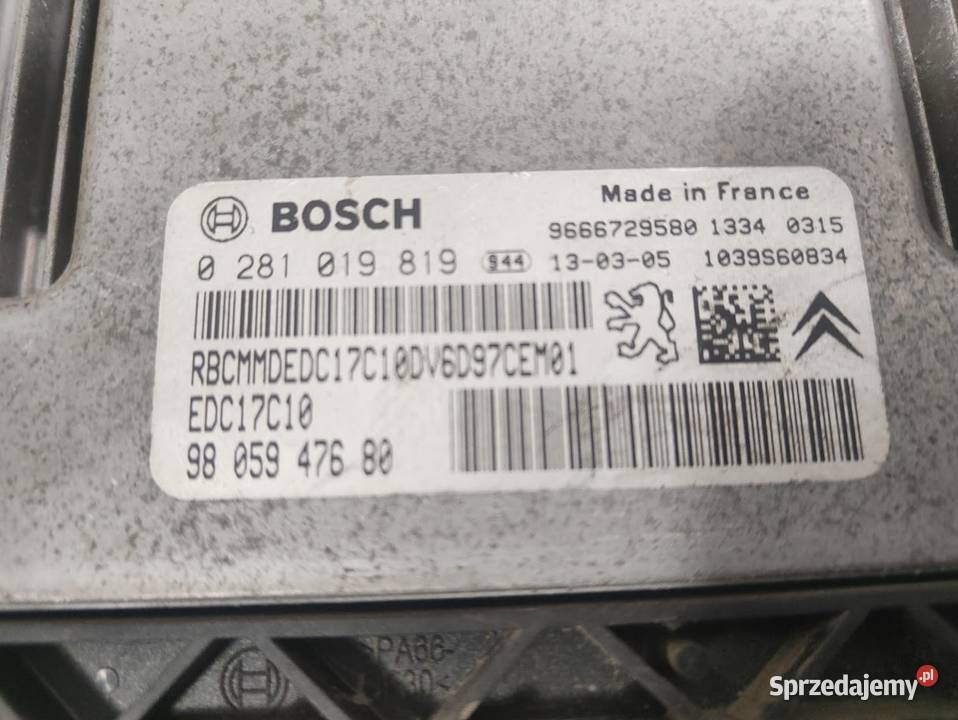 Zestaw Startowy Citroen C Elysee 20122017 16 HDi osobowe wielkopolskie Pleszew