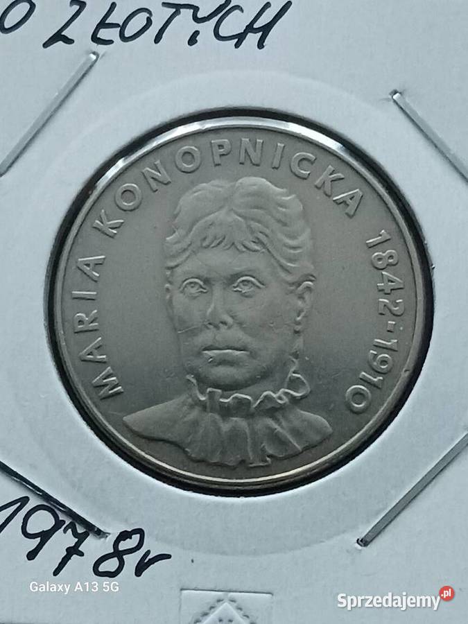20 złotych Maria Konopnicka 1978 r Konin
