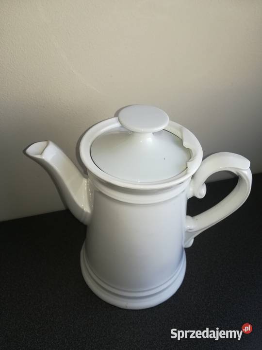 Biały porcelanowy dzbanek porcelana śląska biały pomorskie Gdańsk
