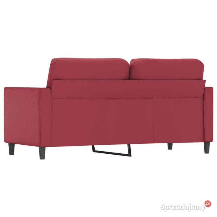 2osobowa sofa winna czerwień 140 sztuczna skóra Warszawa