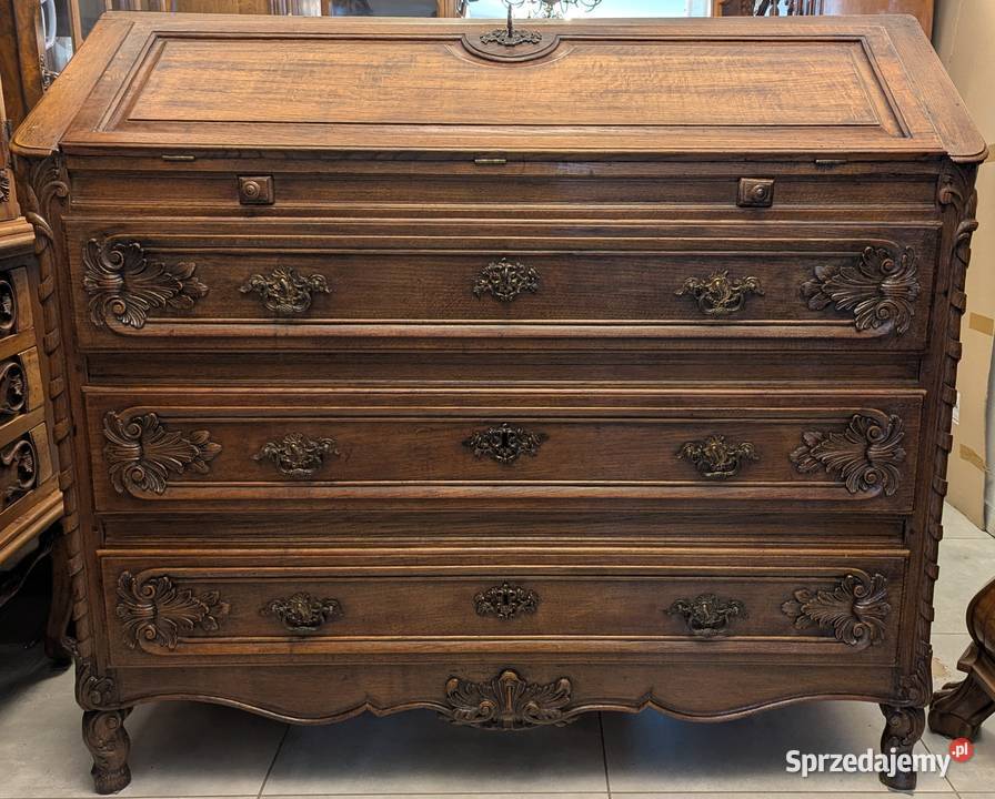 potęzny wspaniały dębowy sekretarzyksklep Meble Dąbrowa Górnicza