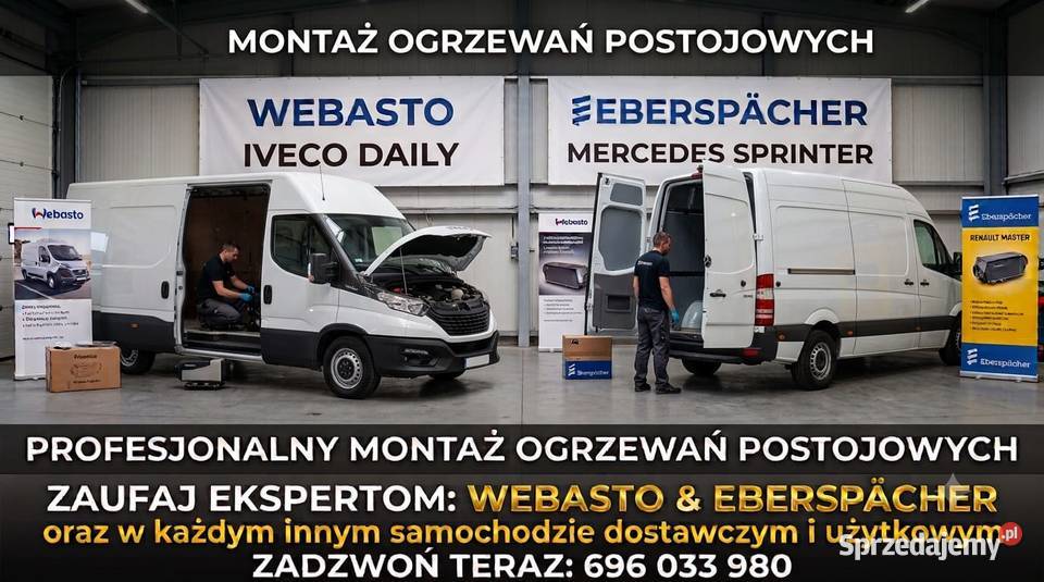 Montaż Webasto Bus Izoterma części serwis Łódź