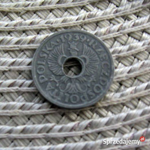 Polska 5 Groszy 1939r Cynk Kalisz