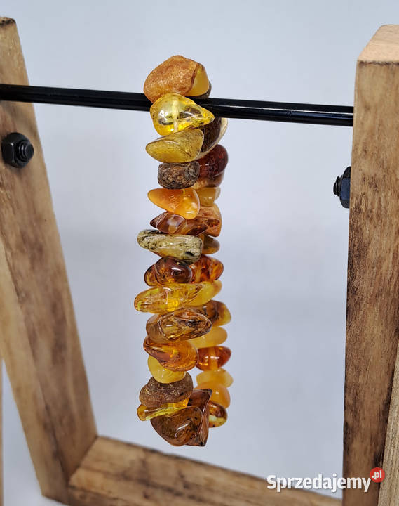 Bransoletka bursztyn bryłki miks Warszawa