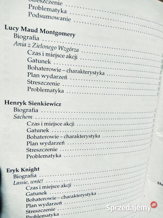 Ściąga z polskiego 6 klasa antykwariat szkolny Warszawa