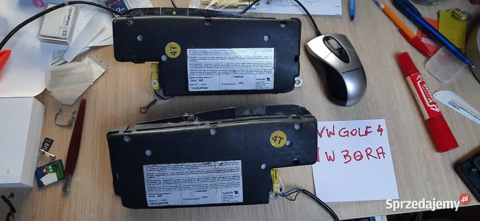 Vw golf 4 airbag foteli boczne poduszki powietrzne Siechnice