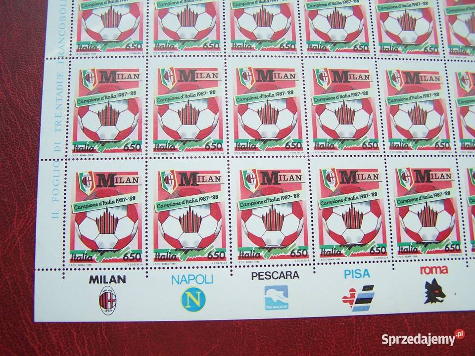 Włochy 1988 MNH Mi 2051 Sport Piłka nożna MILAN Tychy