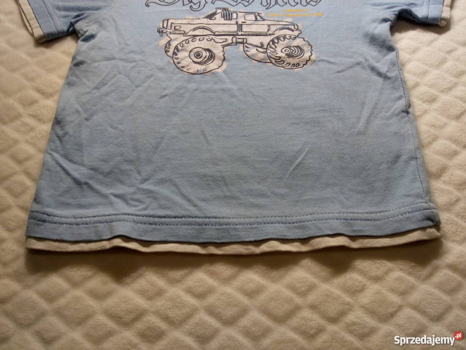 Bluzka chłopięca krótki rękaw Big Wheels 18M Bluzki, koszulki i kaftaniki Rogoźnik