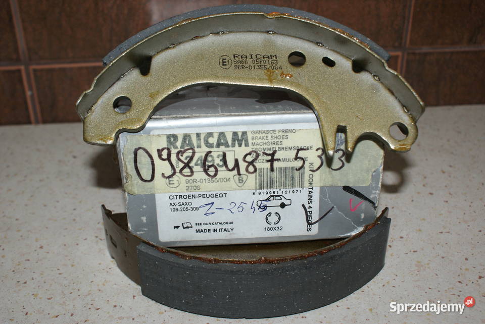 0 986 487 533 BOSCH SZCZĘKI HAMULC PEUGEOT 306 Białobrzegi