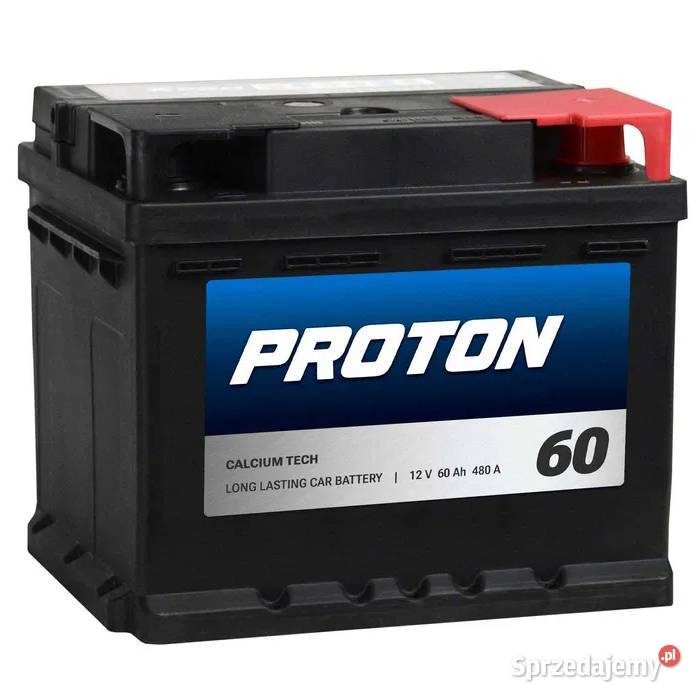 Akumulator PROTON 60Ah 480A EN PRAWY PLUS niski osobowe Pruszków