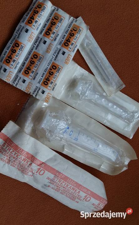 Igłaigły 09x40 strzykawka 10ml Łódź