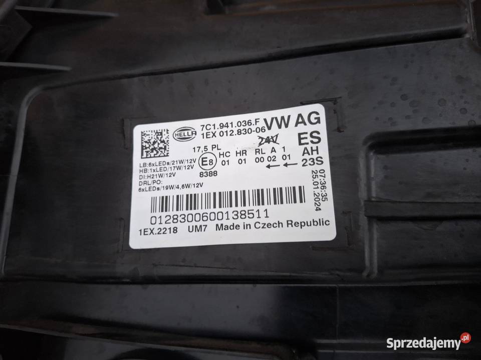 VW CRAFTER II MAN TGE REFLEKTOR PRAWY FULL LED sprzedam